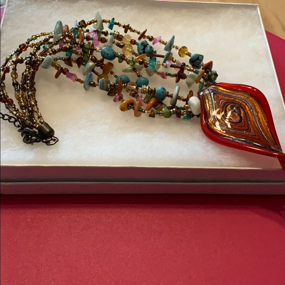 Necklace—- red